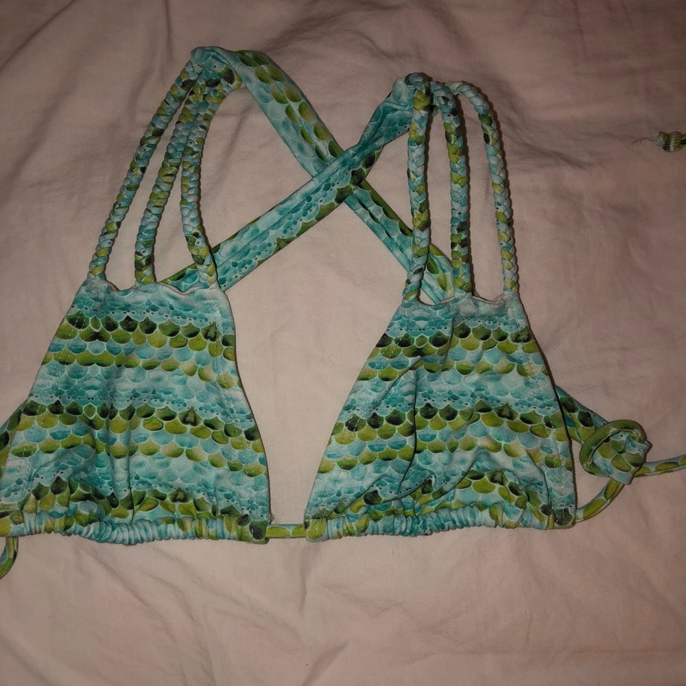 Mermaid print San Lorenzo bikini top